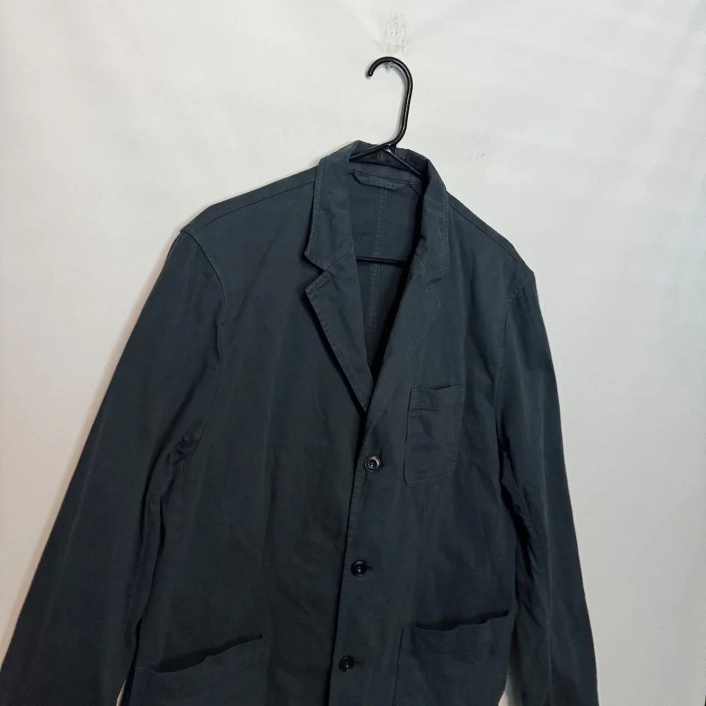 Taylor Stitch Foundation Sportcoat Mens 44 XL Navy Organic Cotton Twill Blazer